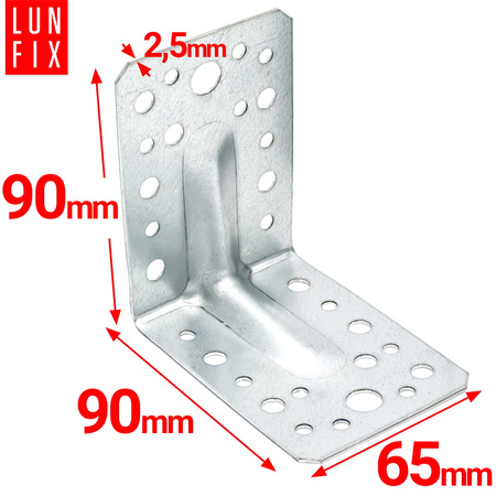 KP1 katownik z przetlocz. 90x90x65x2,5 (1szt.)