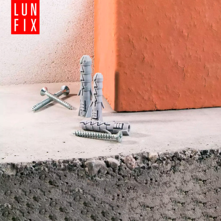 Kołki rozporowe 6x30 mm z wkrętem z łbem stożkowym 3,5x50 mm 200szt.