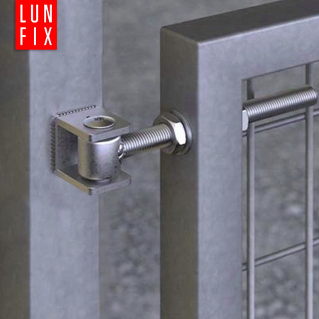 Zawias regulowany do bramy furtki M16x37 mm  do wspawania ocynkowany ZRS16