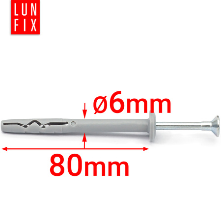 Kołki KOŁN szybkiego montażu 06x080 (100szt) (1op)