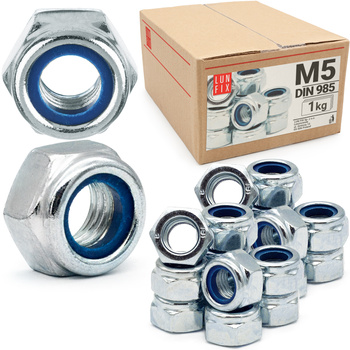 Nakrętka DIN 985 M05 ocynk samokontr. (1kg)