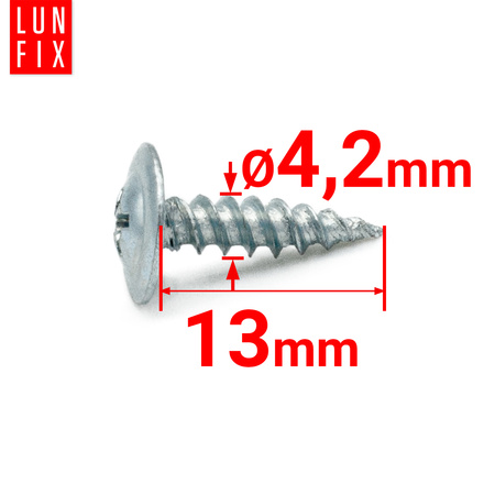 Wkret 011 z lbem podkl 4,2x13 100szt.