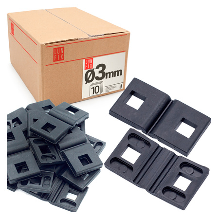 Dystans obejmy panelowej DOP5 H25 drut fi3 10szt.