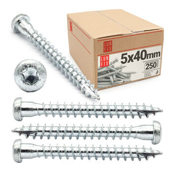 Wkręty ciesielskie Anchor 5x40 do kątowników 250szt.