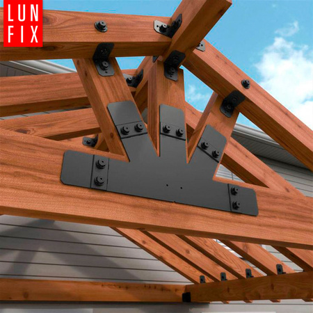 Kątownik z przetłoczeniem czarny 140x140x65x2 1szt.