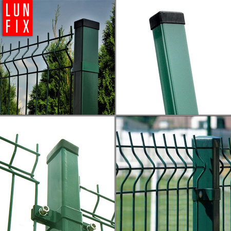 Słupek ogrodzeniowy 60x40 LUNBERG 60x40x2400 1,2mm grubości, zielony 240cm 2,4m