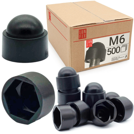 Zaślepka na śruby M6/10 maskownica kołpak czarna 500szt