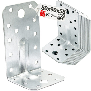 KPS3 katownik z przetlocz. 90x50x55x1,5 (20szt)