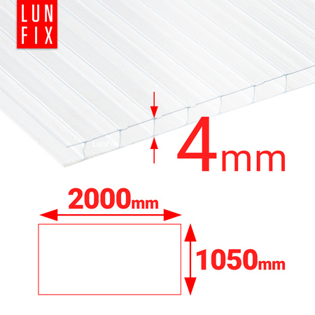 Poliwęglan komor 4,0*2100*6000=>1050x2000 (1szt.)
