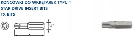 Bit TX20x25mm (1szt.)