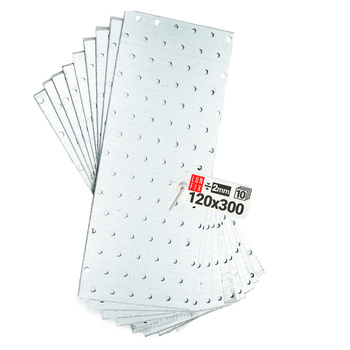 Łącznik płaski płytka perforowana 120x300 mm ocynk 10 szt.
