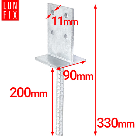 PSW90 Podstawa slupa wpuszczana 90mm (1szt.)