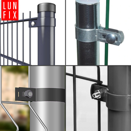 Obejma końcowa początkowa fi42 mm końcowa GRAFIT komplet