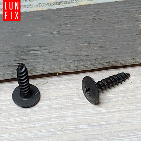 Wkręty do metalu czarne 4,2x19 fosfatowane z łbem podkładkowym 100szt.