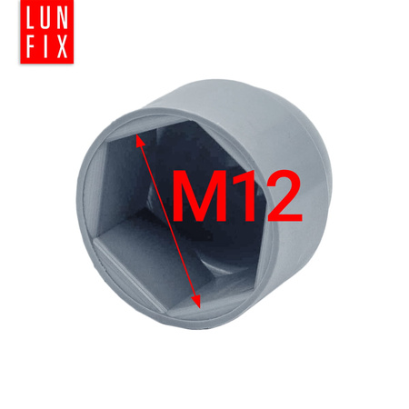 Maskownica nakrętki szara M12/SZ (op- 100 szt)
