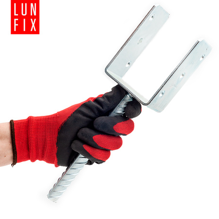 Zestaw podstawa słupa z prętem 120 mm + wkręty