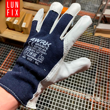 Rękawice skórzane kozia skóra 8-M (1szt.)