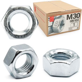 Nakrętka DIN 934 M30 kl 8 ocynk (1 szt)