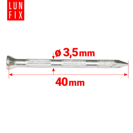 Gwoździe hartowane do betonu 3,5x40 mm 100szt.