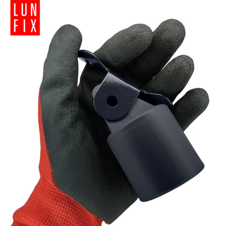 Uchwyt podpory słupka, mocowanie, grafitowy, komplet