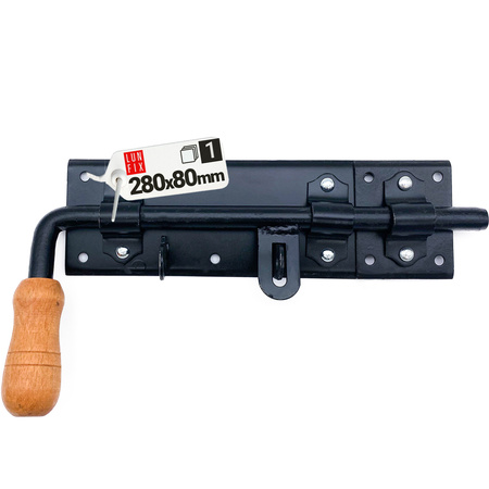 Zasuwa rączk drew 280x80 czar.PRAWA WRK280C (1szt)