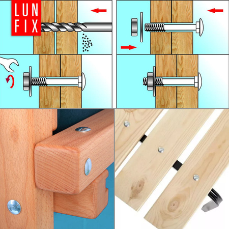 Śruby zamkowe M8x90mm ocynkowane łeb grzybkowy 1kg