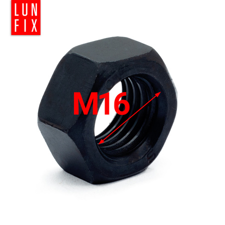 Nakrętka DIN 934 M16 kl 10 czarna (1kg)