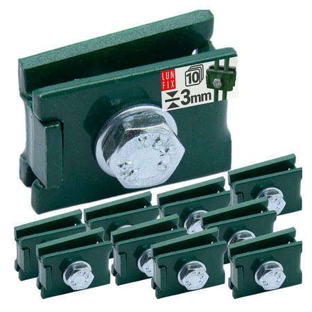 Złączka typu "L" zielony 6X20 mm (10szt.)