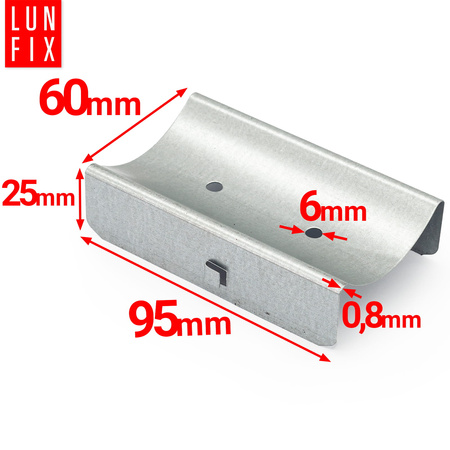 Łącznik wzdłużny 60/27 profil CD60 do montażu płyt G-K 1szt.