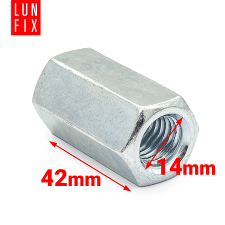 Nakrętka przedłużana 6kat M14x42 oc (5szt)