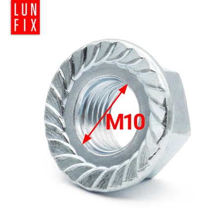 Nakrętka kołnierzowa M10 DIN6923 ocynkowana 5kg