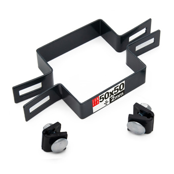Obejma pośrednia 50x50 mm grafit komplet