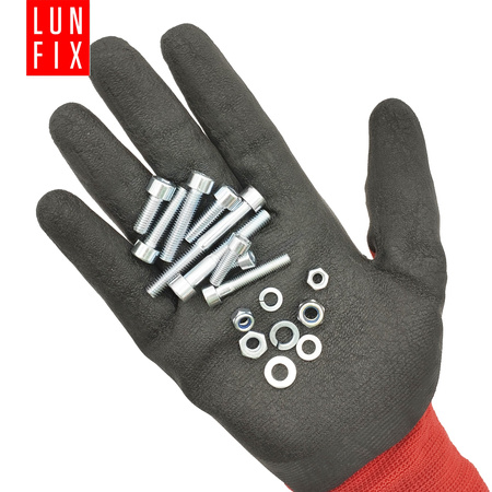 Śruby imbusowe nakrętki podkładki 540szt. M5-M6 ocynkowane