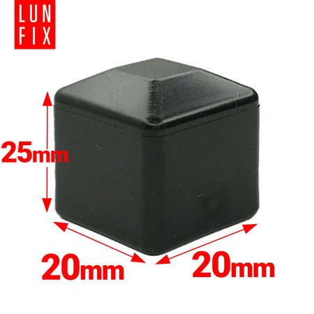 Nasadka na słupek 20x20 NSK20 czarna (100szt.)