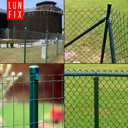 Słupek ogrodzeniowy okrągły fi 42 1,2mm grubości 2,3m 230cm grafitowy