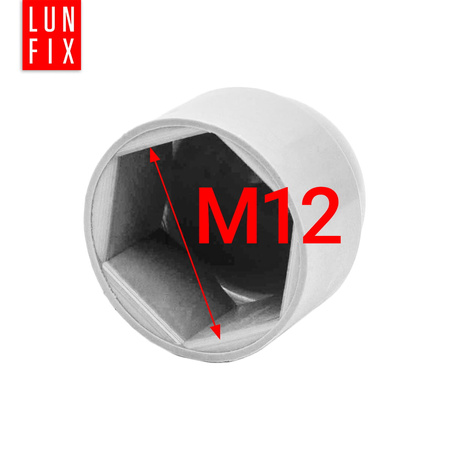 Zaślepka na śruby M12/19 maskownica kołpak biała 10szt.