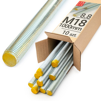 Pręt gwint. 8.8 ocynk zestaw M18x1000 (10szt.)