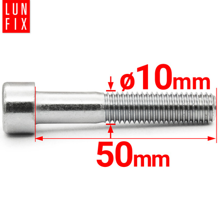 Śruby imbusowe M10x50 ocynkowane DIN912 klasa 8.8 1kg