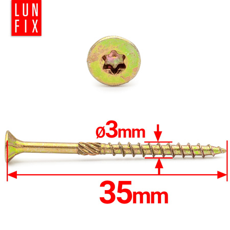 Wkret cies stozk 3,0x035, T10, 500szt