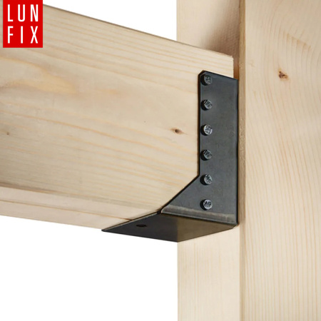 Wieszak belki zagięty czarny 45x97x75x2  wspornik łącznik 1szt.