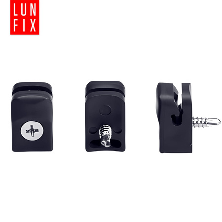 Przelotka mocowanie drutu na wkręt czarna 100szt.