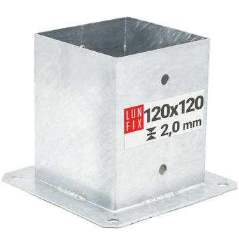 PSP4 Podstawa slupa przykrecana 120x120 (1szt.)