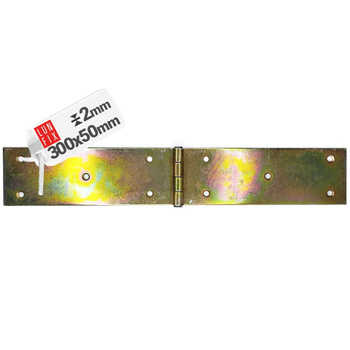 Zawias budowlany 300x50x2,0 mm prosty ocynkowany ZB30 1szt.