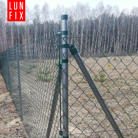 Słupek ogrodzeniowy okrągły fi 42 1,2mm grubości 2m 200cm ocynkowany