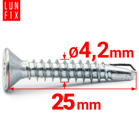 Wkret DIN7504 4,2x25 sam STOZKOWY 500szt