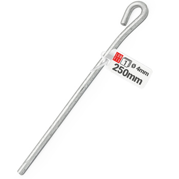 Pręt drut mocujący z oczkiem L 25 cm płyta GK 1szt.