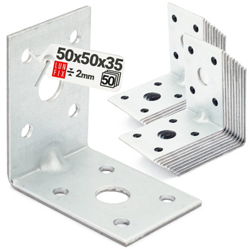 Kątownik z przetłoczeniem KPL12 50x50x35x2,0 50szt.