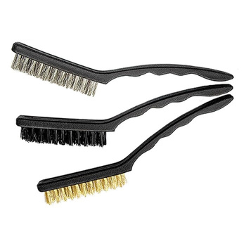 Szczotka druciana ręczna zestaw duże 3szt.