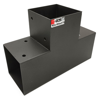 Łącznik belki kwadratowy T 90x90mm wspornik do kantówek 3 końce