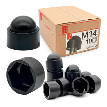 Zaślepka na śruby M14/22 maskownica kołpak czarna 10szt.